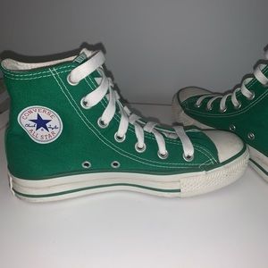 Green high top Converse